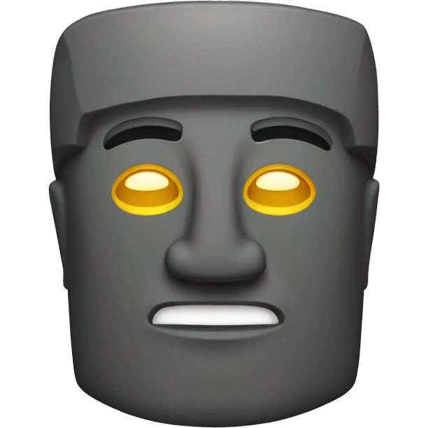 Moai con una estrella  emoji