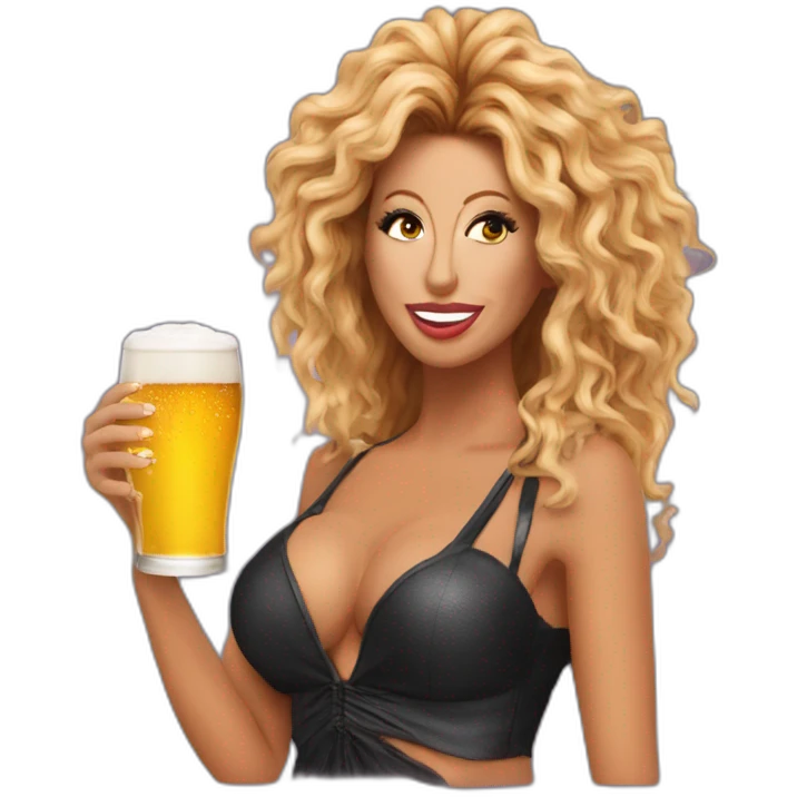 Afida turner drink beer emoji