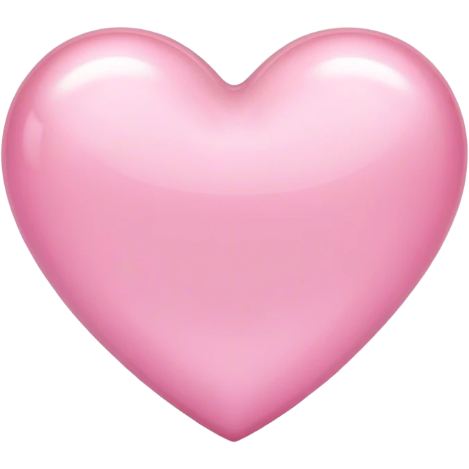 Light pink shiny heart emoji