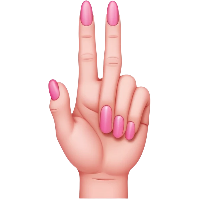 Pink middle finger  emoji