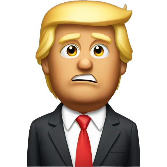 donald trump looking zesty emoji