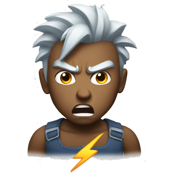 angry thunder emoji
