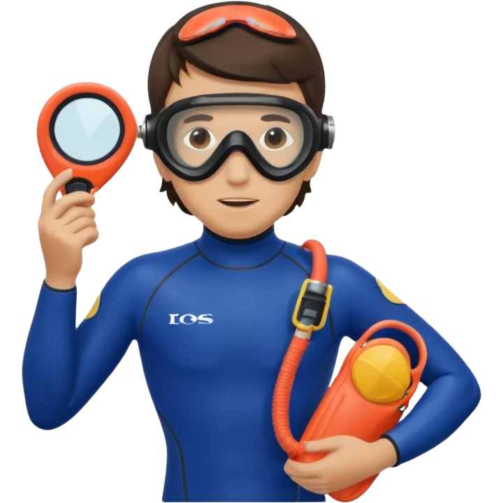 Diver + blue wetsuit,Coral Diver. emoji