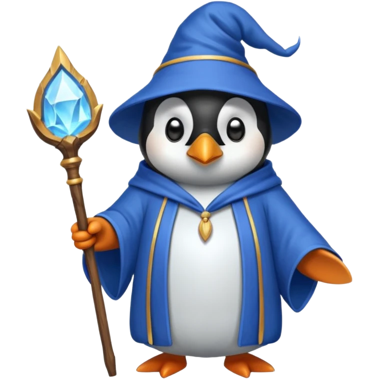 Penguin Wizard emoji