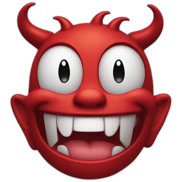 devil happy face praying emoji