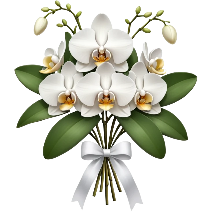 bouquet of orchids emoji