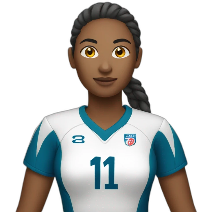 create a female volleyball player emoji