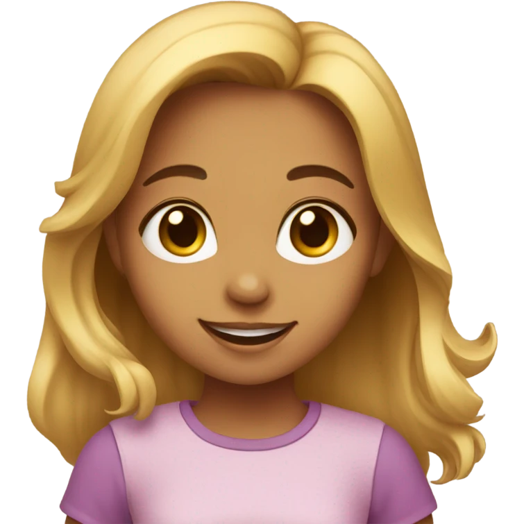 Girl with dog emoji