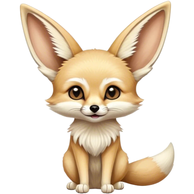 fennec with a speech bubble  emoji