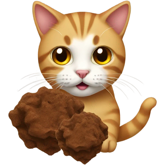cat and poo emoji