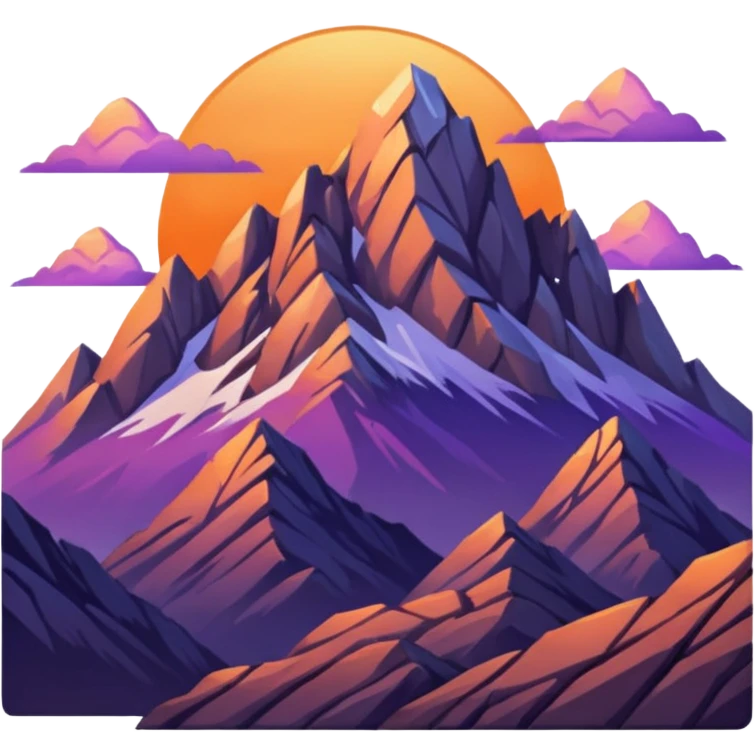 mountain sunrise emoji