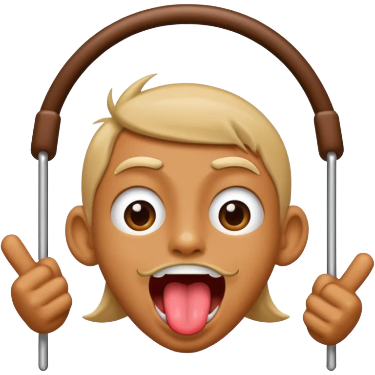 Swinging tounge shaking head  emoji