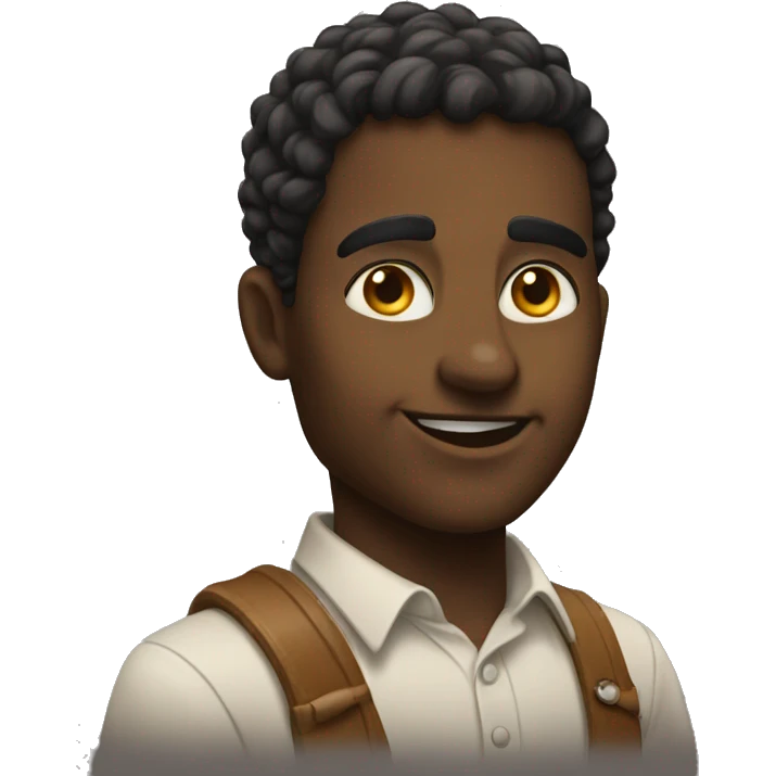an agreeable symbol with youthful falir emoji