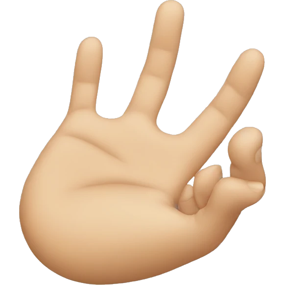 open hand emoji