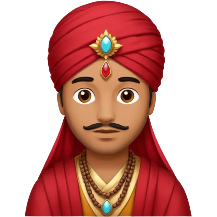 Desert King – ruby turban + amber robe,Red Kings. emoji
