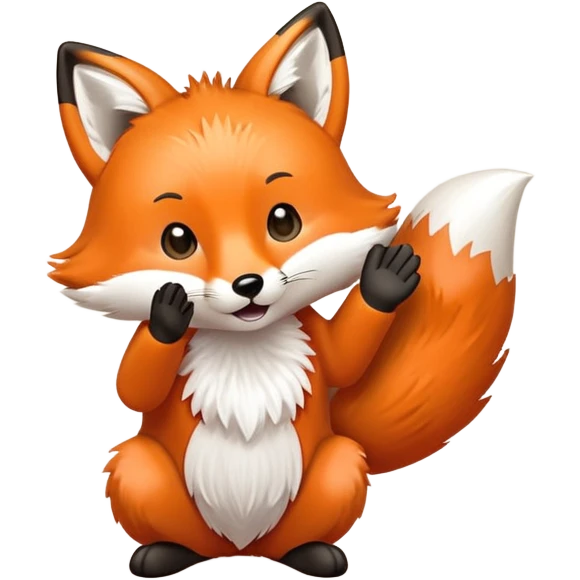 fox clapping emoji