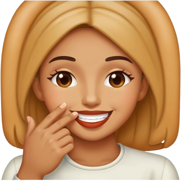 kissing finger tips because the food was so good emoji