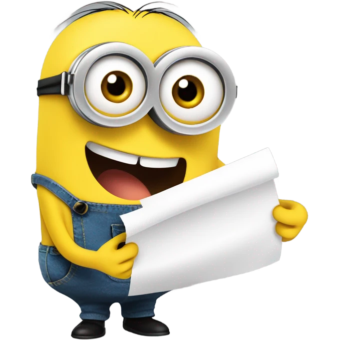 Minions with papers emoji