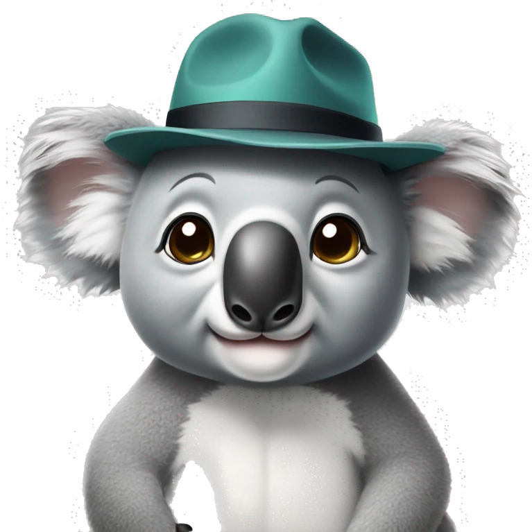 Koala wearing a hat emoji