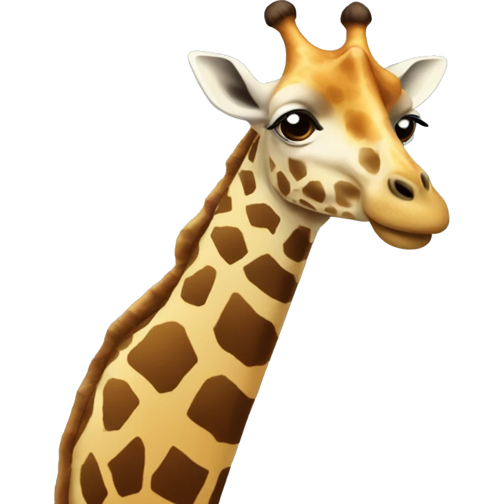 Giraffe and question mark  emoji