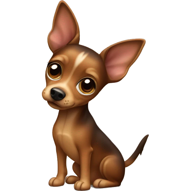 The brown toy Terrier dog emoji