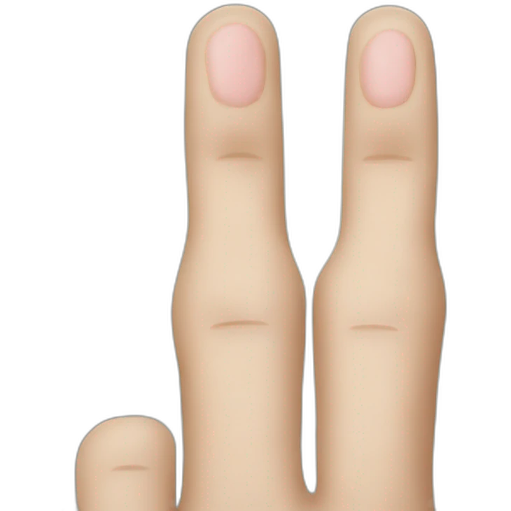 Finger of singer rapper jul emoji