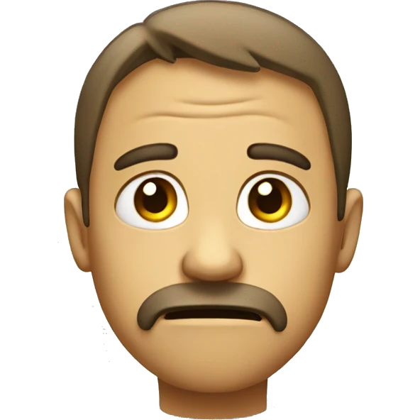 Fake sad smile emoji
