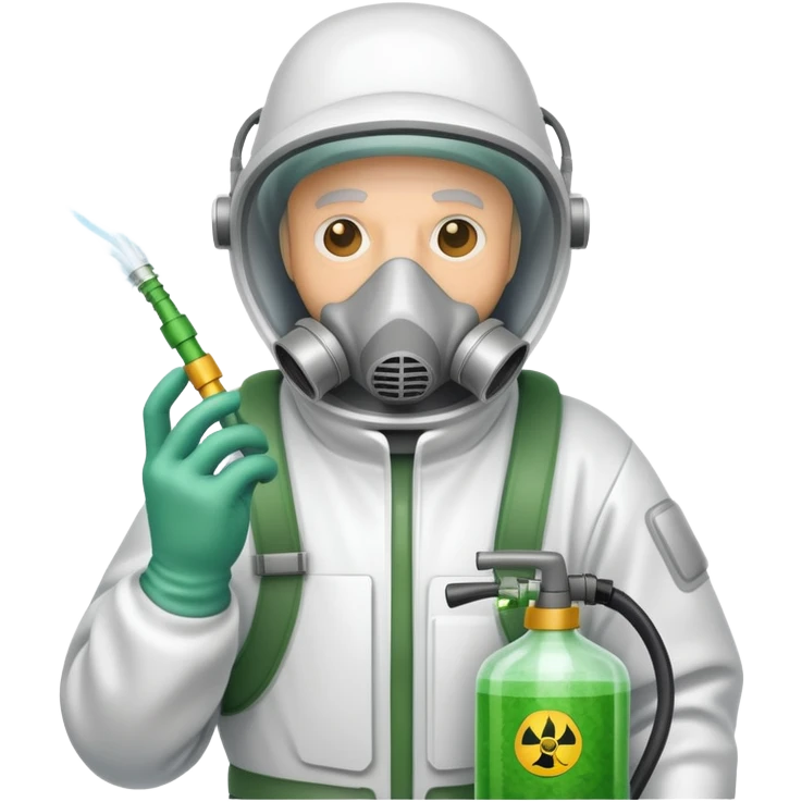 old Bob spraying weed killer  from the toxic avenger emoji