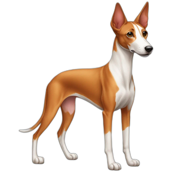 Ibizian hound dog full body emoji