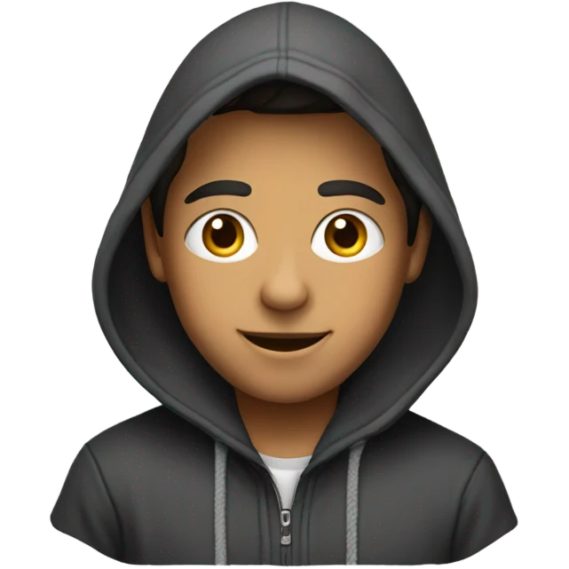 a boy in a hood with a logo saying rtv emoji