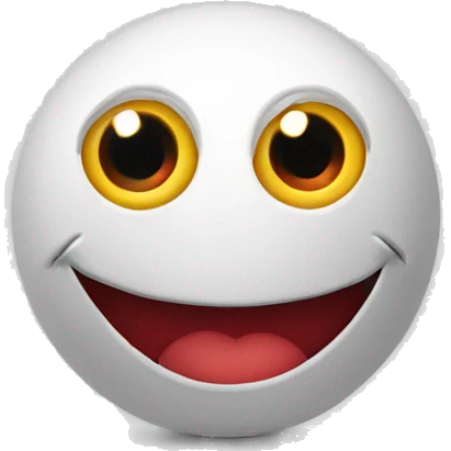 ball with three love eye emoji