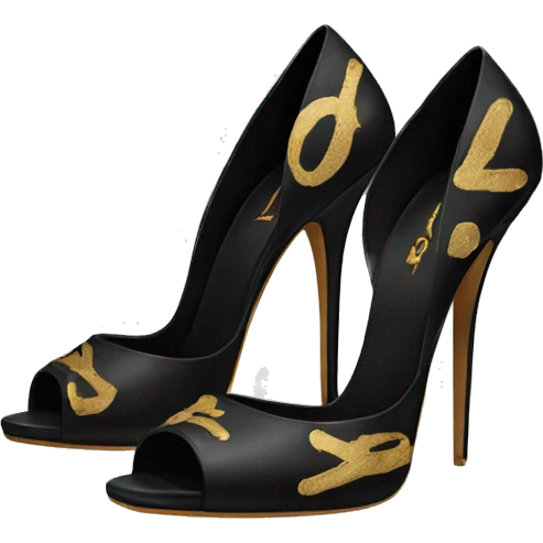 Ysl heels emoji