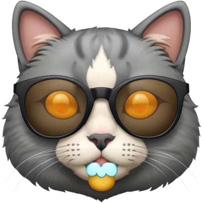 Cat wearing sunglasses emoji