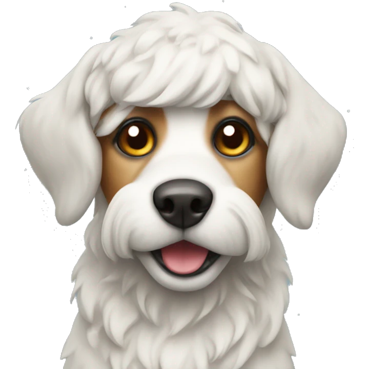 Christmas dog emoji