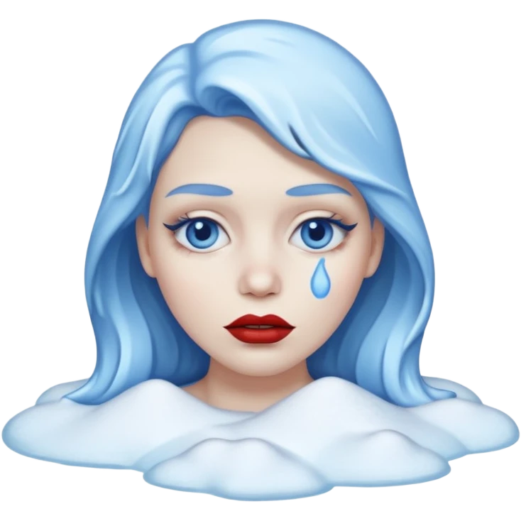 Frozen person dead in snow  emoji