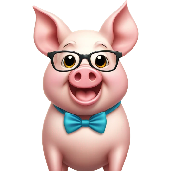 Funny pig emoji