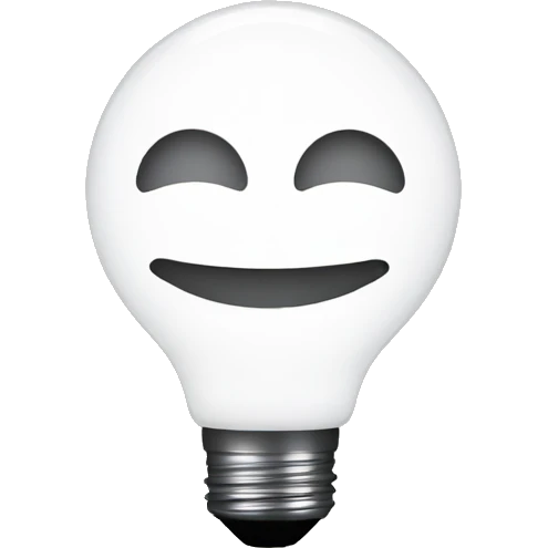 led light smiling 2d emoji