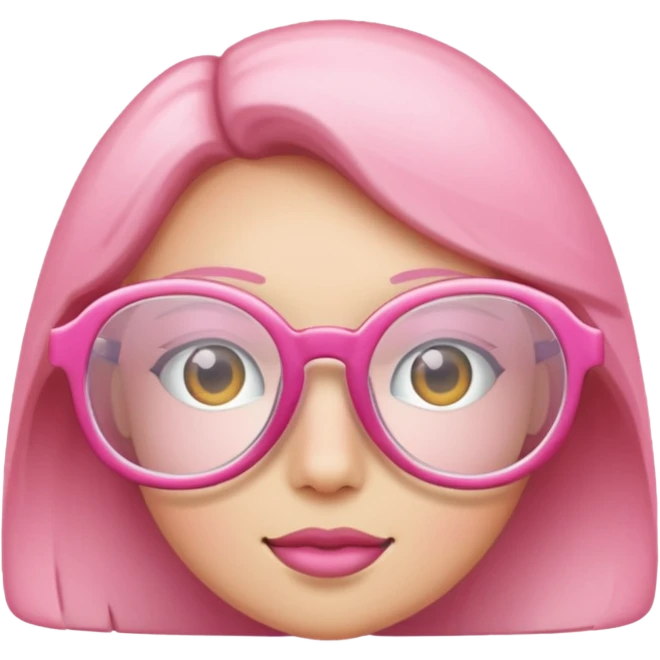 Gafas rosa claro  emoji