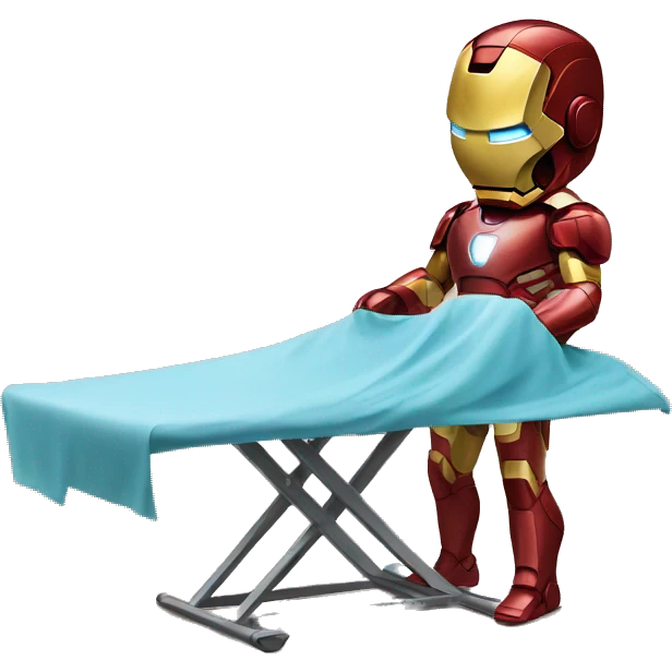 ironman ironing clothes emoji