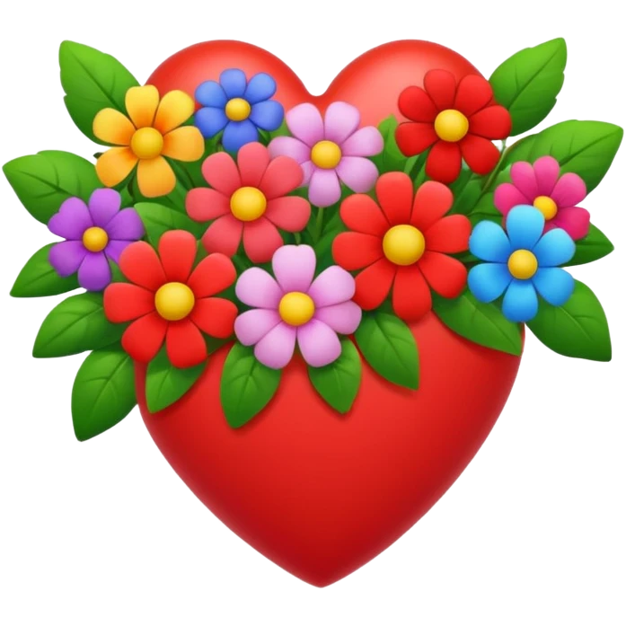 Heart with flowers ￼ emoji