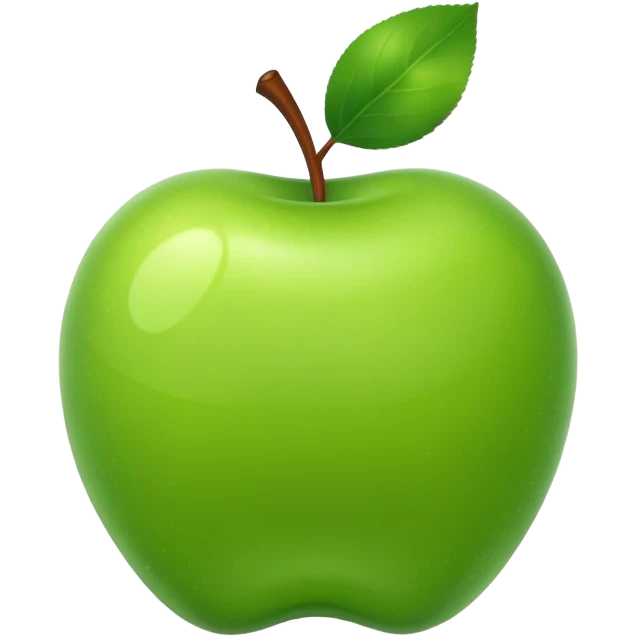 cute green aplle emoji