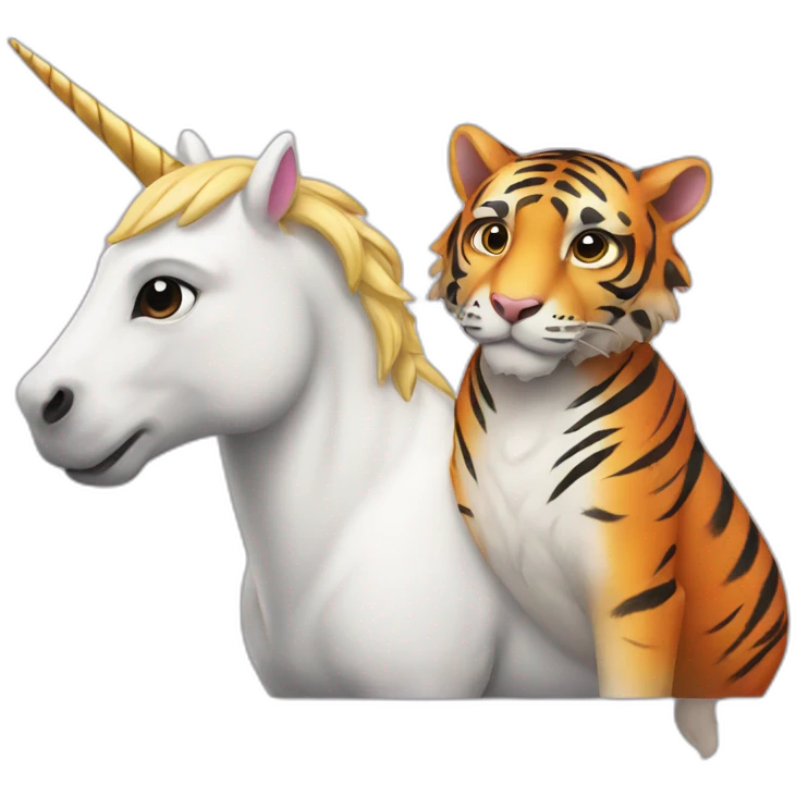 unicorn + tiger emoji