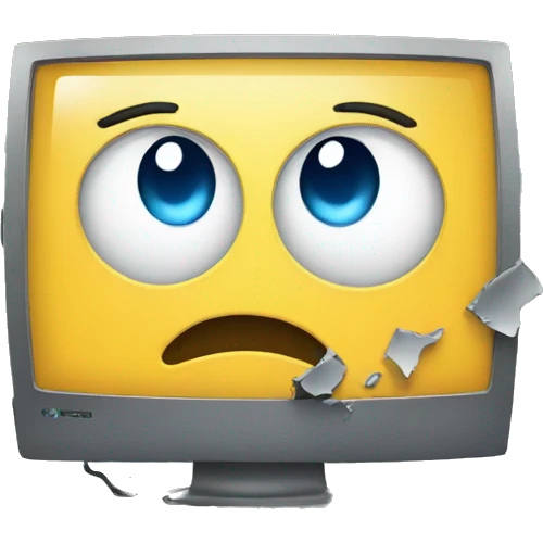 broken computer emoji