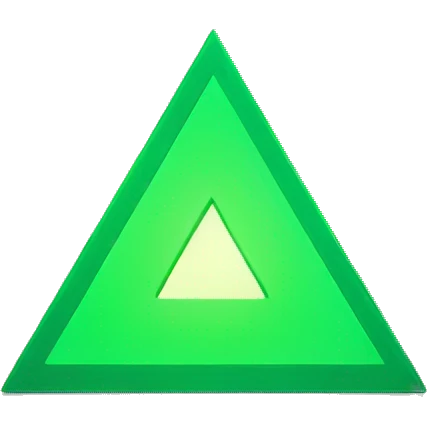 green triangle for kpis emoji