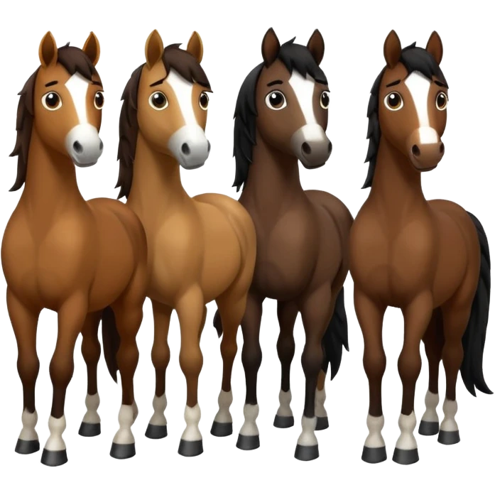 moins de chevaux emoji