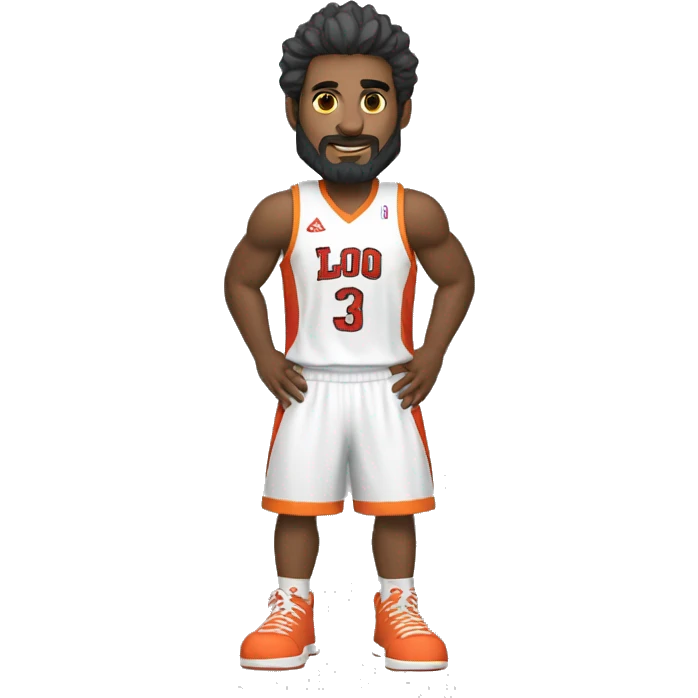 Lobo jugardor de baloncesto  emoji