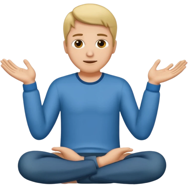Lap of man empty showing hands towards his lap emoji