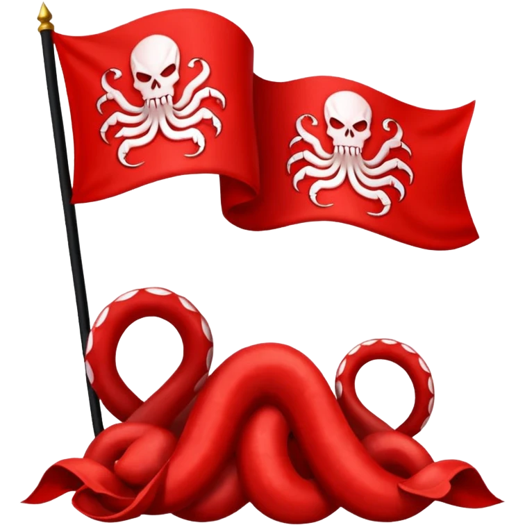 Can you generate me a emoji flag of the fictional world war two team hydra from Captain America? emoji