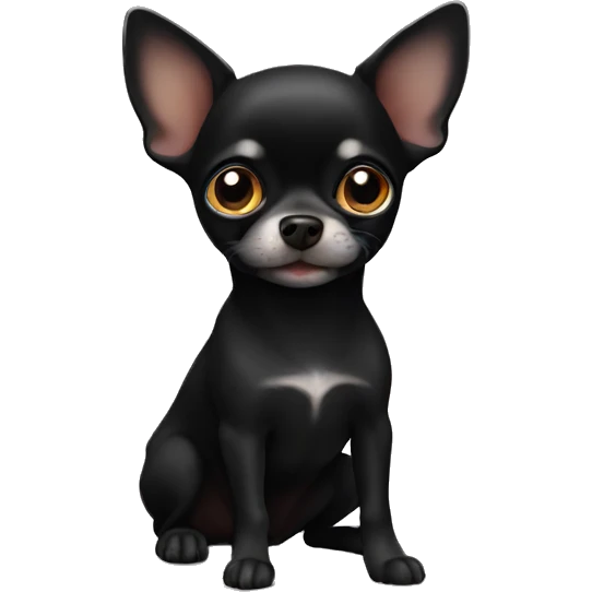 Black chihuahua emoji
