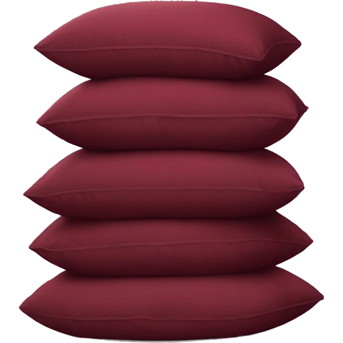 burgundy stack of pillows  emoji